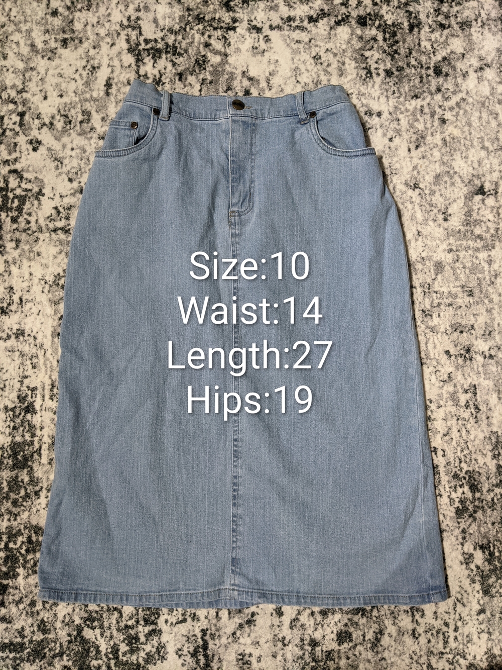 4 Denim Skirts BUNDLE - Dark Indigo & Light Wash - Picture 3 of 5